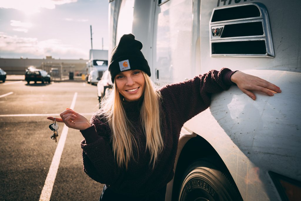 Shelby holding truck keys